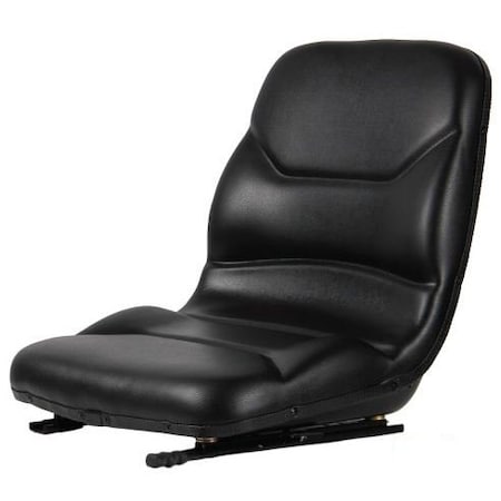 Bailey Replacement Seat: Contoured High Back Steel Seat w/Slides - Black 690450